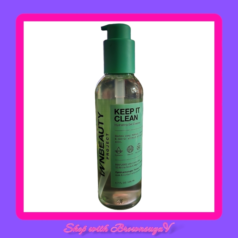 inn beauty project keep it clean, hydrating gel cleanser​